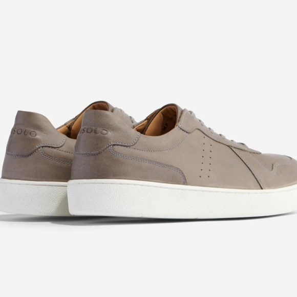 Nisolo Beto GoTo Court Men's Grey Sneakers - Size 11.5 - Picture 4 of 8